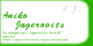 aniko jagerovits business card
